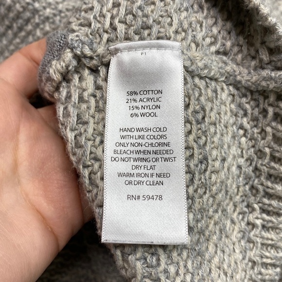 Dakini Grey Cotton Wool Blend Sweater Small - Picture 8 of 9